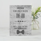 Bent u mijn Groomsman? Kaart (Staand voorkant)