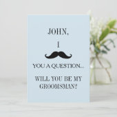 Bent u mijn Groomsman? Kaart (Staand voorkant)