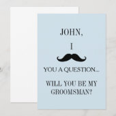 Bent u mijn Groomsman? Kaart (Voorkant / Achterkant)