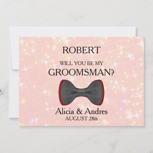 Bent u mijn Groomsman? Kaart (Voorkant)