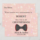 Bent u mijn Groomsman? Kaart (Voorkant / Achterkant)