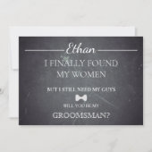 Bent u mijn Groomsman? Kaart (Voorkant)
