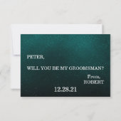 Bent u mijn Groomsman? Kaart (Achterkant)