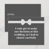 Bent u mijn Groomsman? Kaart (Voorkant / Achterkant)