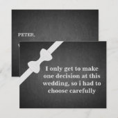 Bent u mijn Groomsman? Kaart (Voorkant / Achterkant)