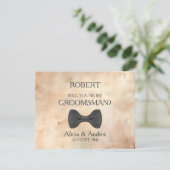 Bent u mijn Groomsman? Kaart (Staand voorkant)