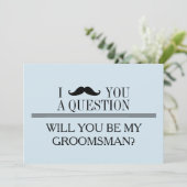 Bent u mijn Groomsman? Kaart (Staand voorkant)