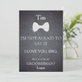 Bent u mijn Groomsman? Kaart (Staand voorkant)