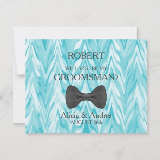 Bent u mijn Groomsman? Kaart (Voorkant)