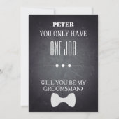 Bent u mijn Groomsman? Kaart (Voorkant)