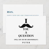 Bent u mijn Groomsman? Kaart (Voorkant / Achterkant)