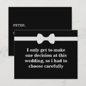 Bent u mijn Groomsman? Kaart (Voorkant / Achterkant)