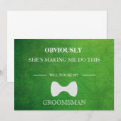 Bent u mijn Groomsman? Kaart (Voorkant / Achterkant)