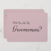 Bent u mijn Groomsman met het Afbeelding van het M Kaart (Voorkant / Achterkant)