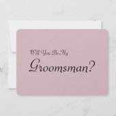 Bent u mijn Groomsman met het Afbeelding van het M Kaart (Voorkant)