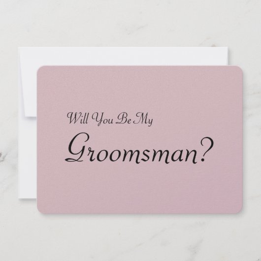 Bent u mijn Groomsman met het Afbeelding van het M Kaart (Voorkant)