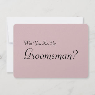 Bent u mijn Groomsman met het Afbeelding van het M Kaart