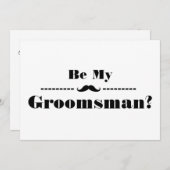 Bent u mijn Groomsman met het Afbeelding van het M Kaart (Voorkant / Achterkant)