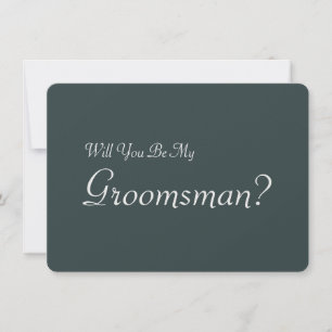 Bent u mijn Groomsman met het Afbeelding van het M Kaart