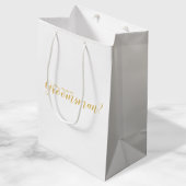 Bent u mijn Groomsman? Modern Script Gold Medium Cadeauzakje