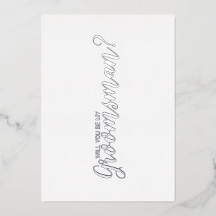 Bent u mijn Groomsman? Modern Script Silver Folie Uitnodiging