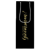 Bent u mijn Groomsman? Modern voorstel Wijn Cadeautas (Voorkant)