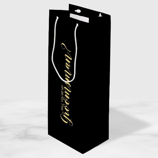 Bent u mijn Groomsman? Modern voorstel Wijn Cadeautas
