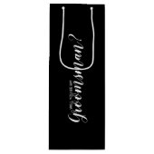 Bent u mijn Groomsman? Modern voorstel Wijn Cadeautas (Voorkant)