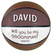 Bent u mijn Groomsman op het huwelijk? Basketbal (Voorkant)