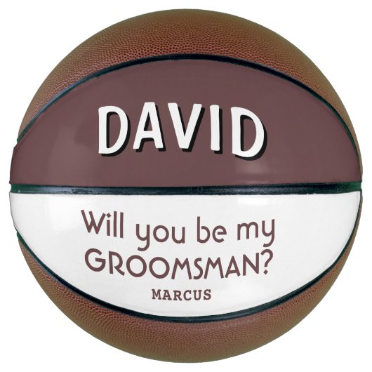 Bent u mijn Groomsman op het huwelijk? Basketbal (Voorkant)