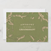 Bent u mijn Groomsman?  patroon Kaart (Voorkant)