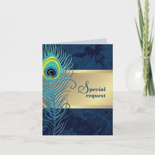 Bent u mijn Groomsman? Peacock Feather (Voorkant)