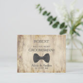 Bent u mijn Groomsman? Uitnodiging (Staand voorkant)