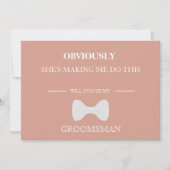 Bent u mijn Groomsman? Uitnodiging (Voorkant)