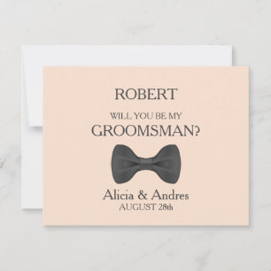 Bent u mijn Groomsman? Uitnodiging