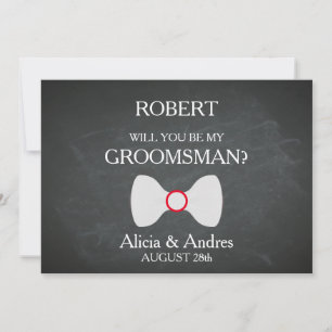 Bent u mijn Groomsman? Uitnodiging
