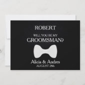 Bent u mijn Groomsman? Uitnodiging (Voorkant)