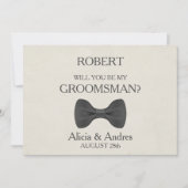 Bent u mijn Groomsman? Uitnodiging (Voorkant)