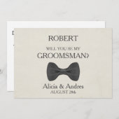 Bent u mijn Groomsman? Uitnodiging (Voorkant / Achterkant)