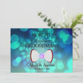 Bent u mijn Groomsman? Uitnodiging (Staand voorkant)