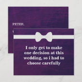 Bent u mijn Groomsman? Uitnodiging (Voorkant / Achterkant)