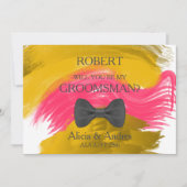 Bent u mijn Groomsman? Uitnodiging (Voorkant)