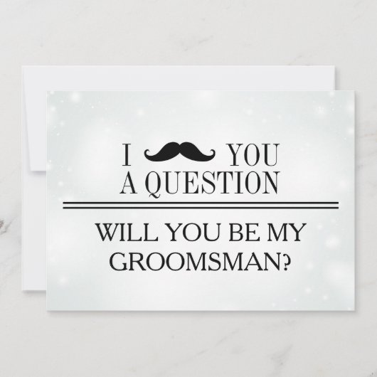 Bent u mijn Groomsman? Uitnodiging (Voorkant)