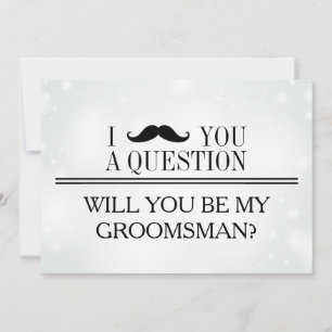 Bent u mijn Groomsman? Uitnodiging