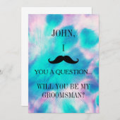 Bent u mijn Groomsman? Uitnodiging (Voorkant / Achterkant)