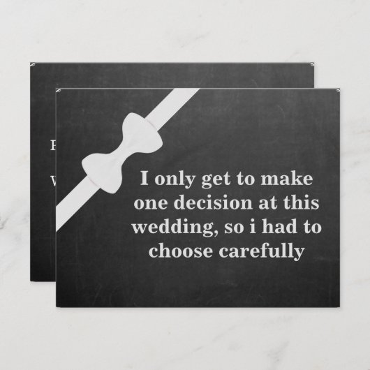 Bent u mijn Groomsman? Uitnodiging (Voorkant / Achterkant)