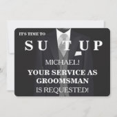 Bent u mijn Groomsman-uitnodiging? Kaart (Voorkant)