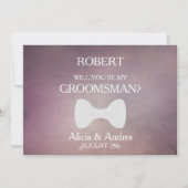 Bent u mijn Groomsman? Uitnodiging voorstel (Voorkant)
