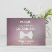 Bent u mijn Groomsman? Uitnodiging voorstel (Staand voorkant)