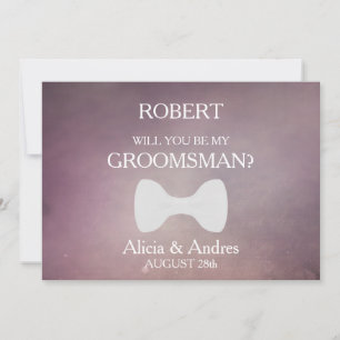 Bent u mijn Groomsman? Uitnodiging voorstel